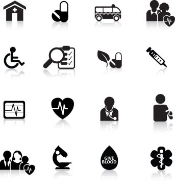 Web button medical clipart