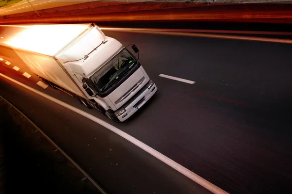 Truck on highway — Stock Photo, Image