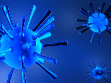 3d rendered virus clipart