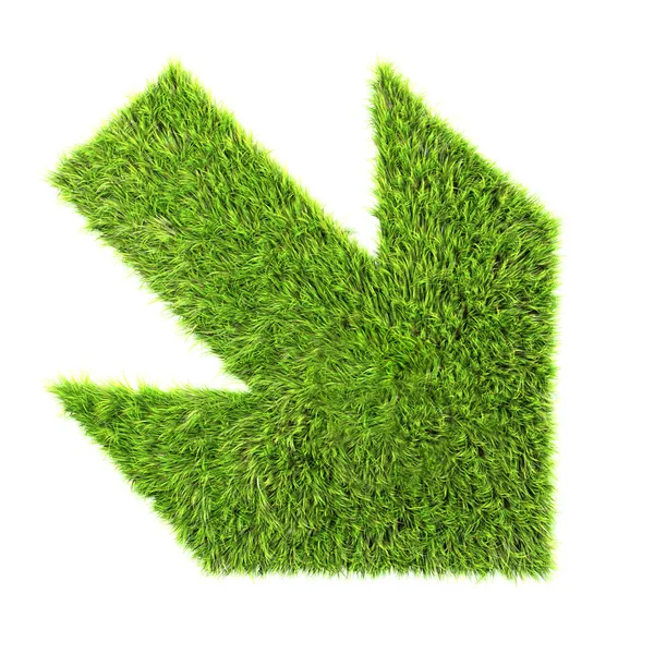 Gras teken — Stockfoto