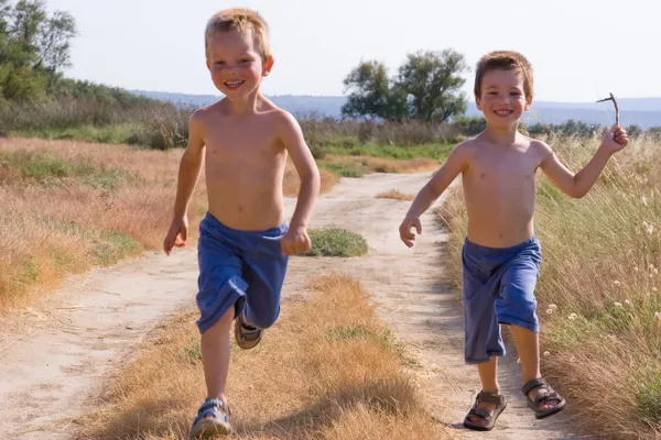 Běh dětí — Stock fotografie