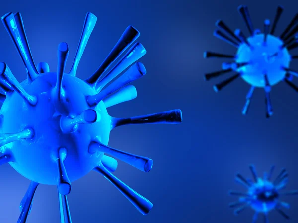 3D τετηγμένα ιού — Φωτογραφία Αρχείου
