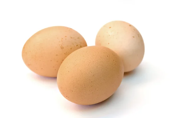 Jaja izolowane na białym tle Zdjęcia Stockowe bez tantiem