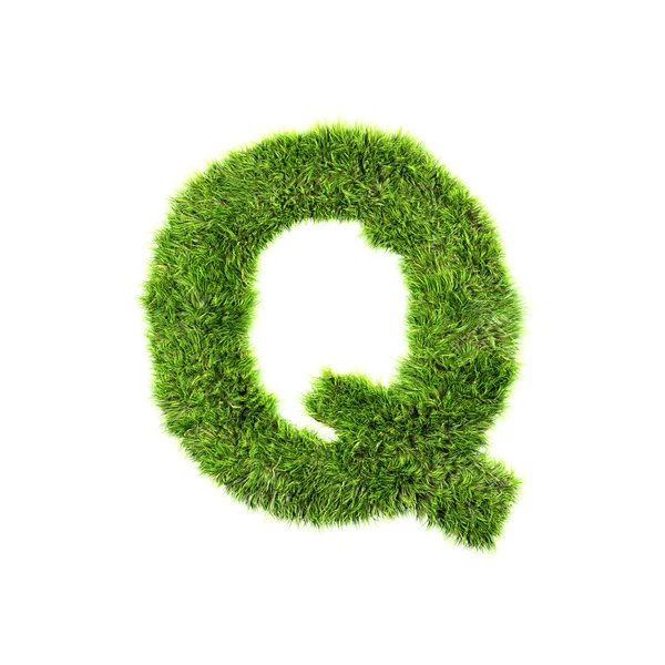 Трава буква - Q - Верхний корпус — стоковое фото