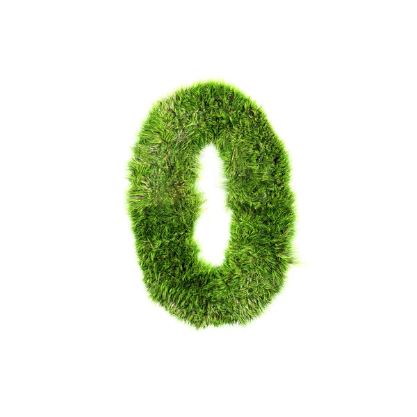 Gräs digit - 0 — Stockfoto