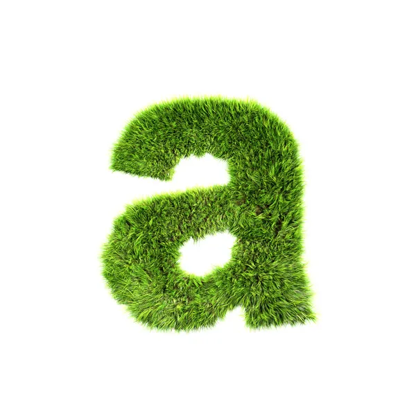 Gras Kleinbuchstaben - ein — Stockfoto