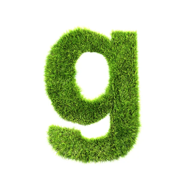 Grass lower-case letter - g — Stock Photo, Image