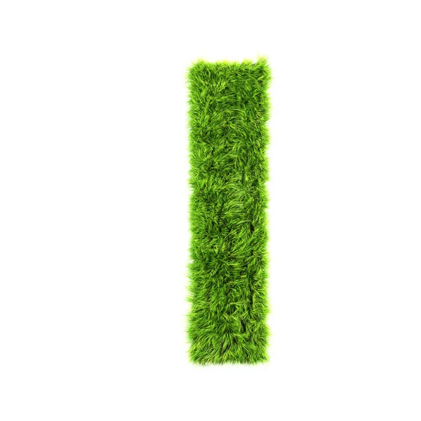 Malé písmeno trávy - l — Stock fotografie