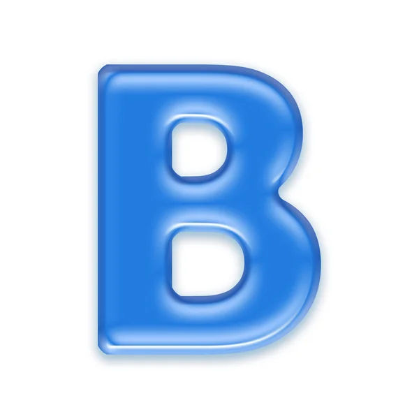 Aqua letter - B — Stock Photo, Image