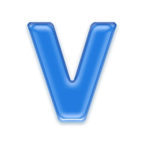Aqua letter - V — Stock Photo, Image