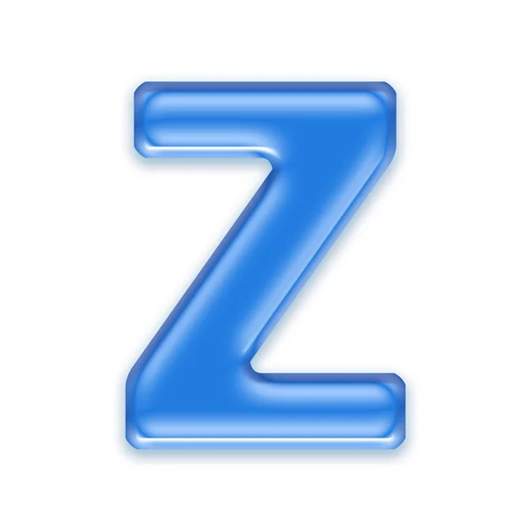 Aqua letter - Z — Stock Photo, Image