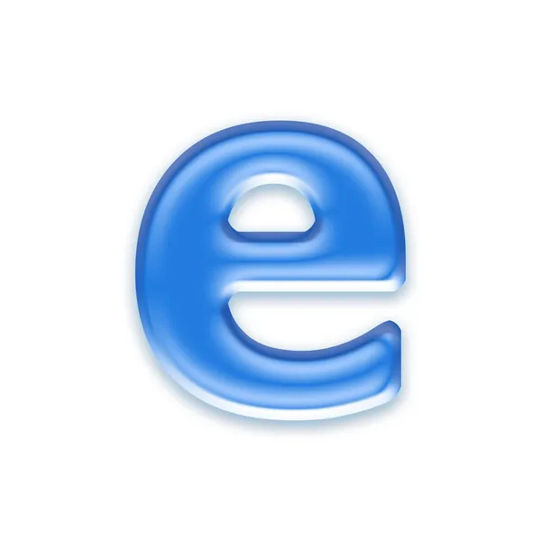 Буква строчной буквы - e — стоковое фото