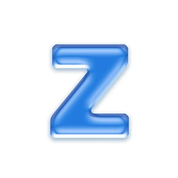 Aqua lettre minuscule - z — Photo
