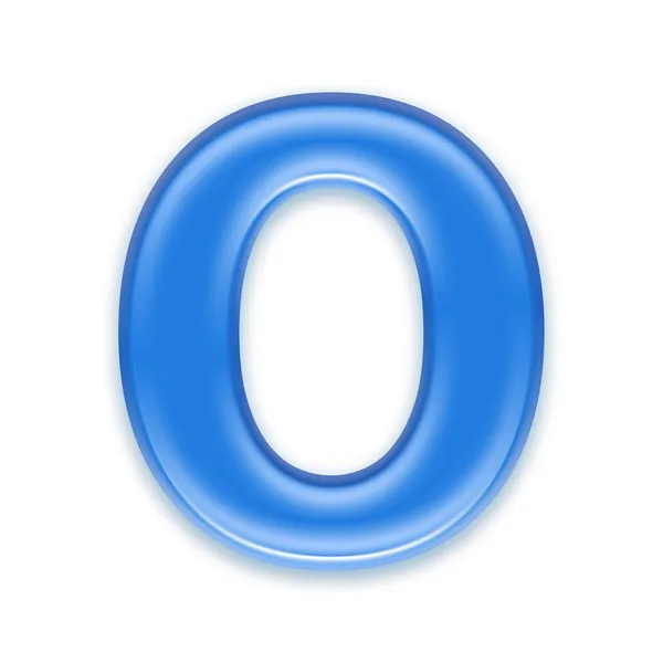 Aqua letter - O — Stock Photo, Image