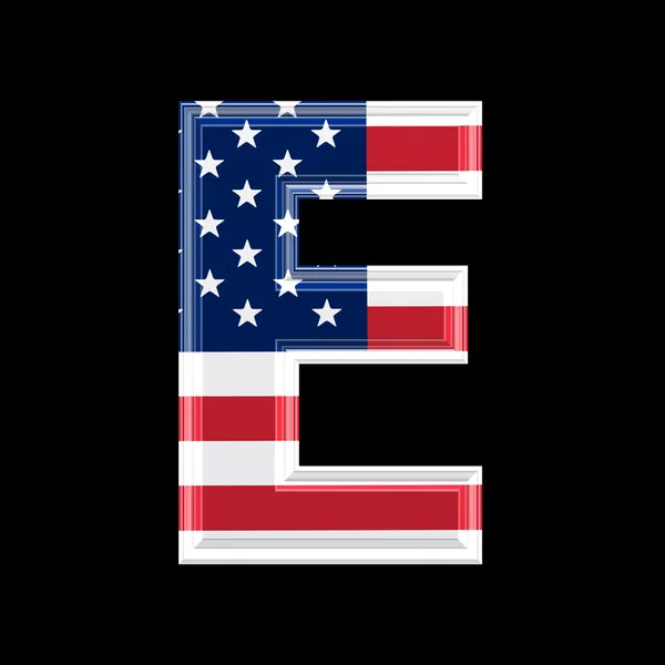 Us 3d letter - E — Stock Photo, Image