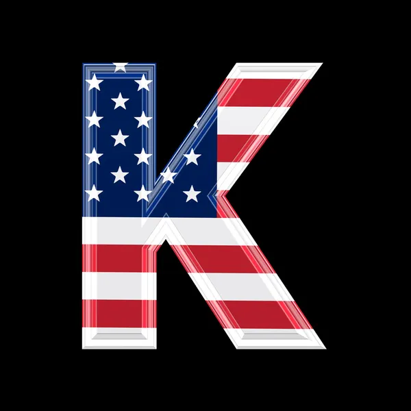 Us 3d letter - K — Stock Photo, Image