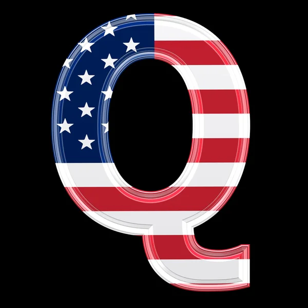 stock image Us 3d letter - Q