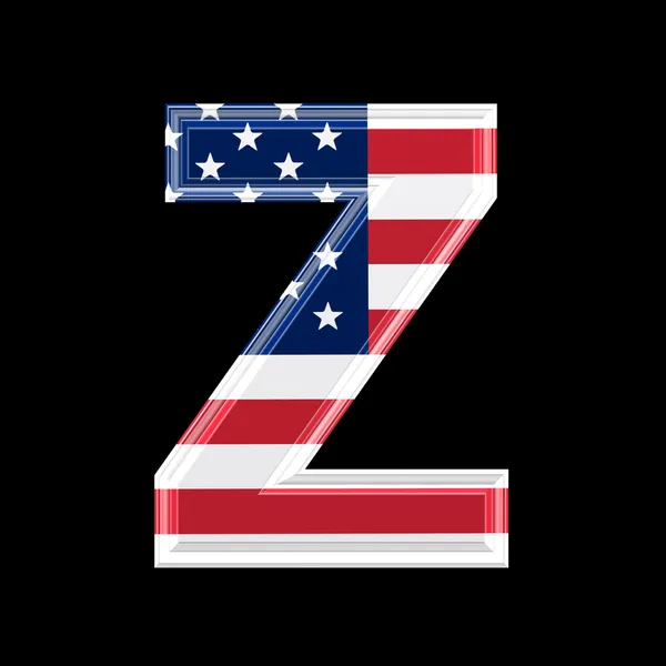 Us 3d letter - Z — Stock Photo, Image