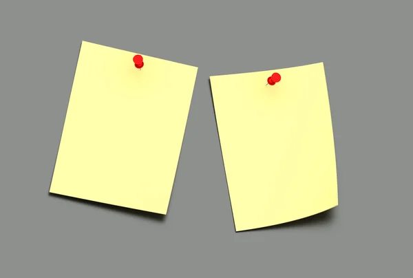 Stock image Empty adhesive notes on grey background