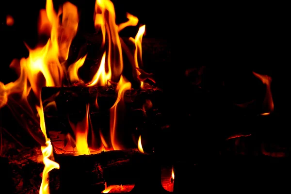 Chimney fire — Stock Photo, Image