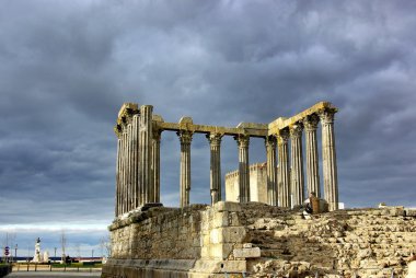Roman temple at Portugal. clipart