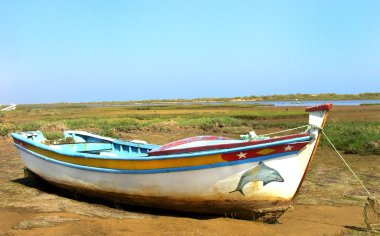 Portekiz algarve bölgesi teknede.