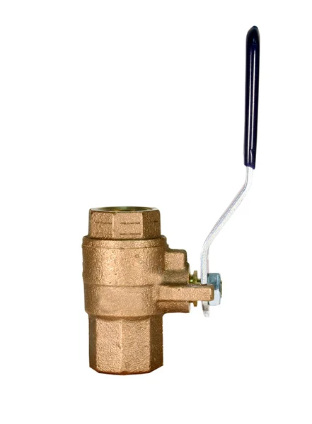 Ball valve isolated with path — Stock Photo, Image