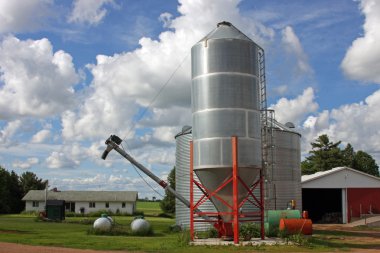 Grain silo clipart