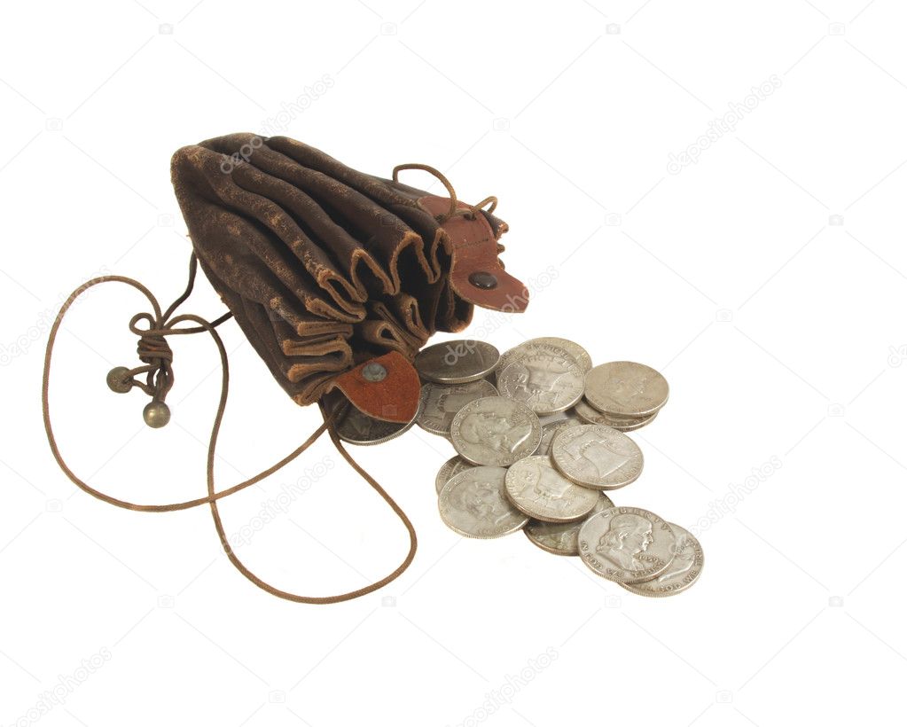 Medieval Dior│Vintage│Retro│Wallet│Money Silver coin purse│Loose paper bag  - Shop pickypiggy-vintage Coin Purses - Pinkoi