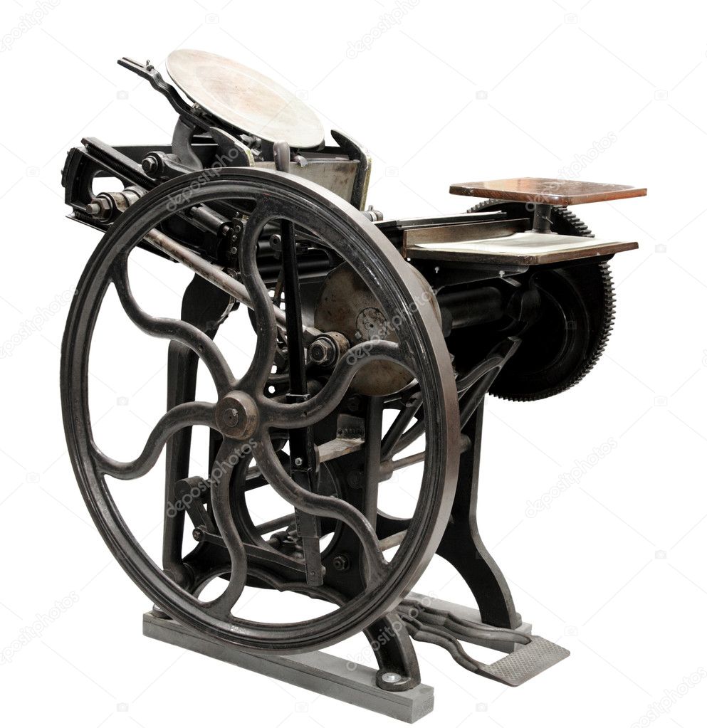 Antique letterpress from 1888