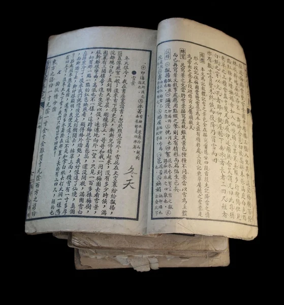 오래 된 중국 책 — 스톡 사진