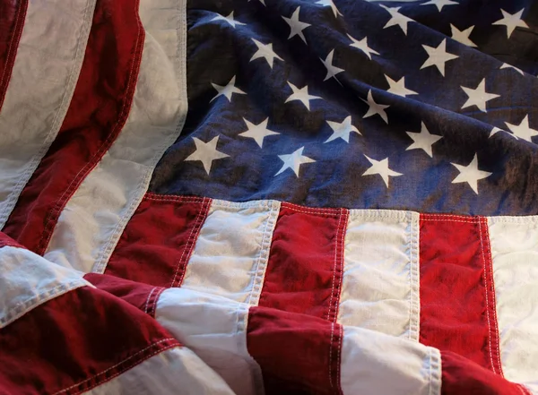 Stará americká vlajka — Stock fotografie