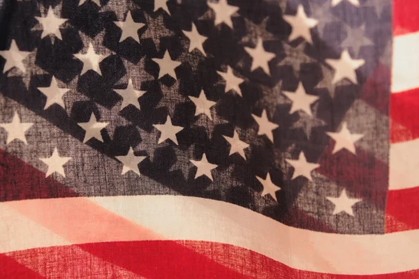 투명 한 미국 국기 — 스톡 사진