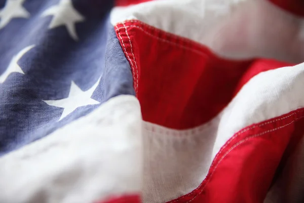 Κινηματογράφηση σε πρώτο πλάνο σημαία ΗΠΑ — Φωτογραφία Αρχείου