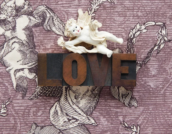Cupid love word — Stock Photo, Image