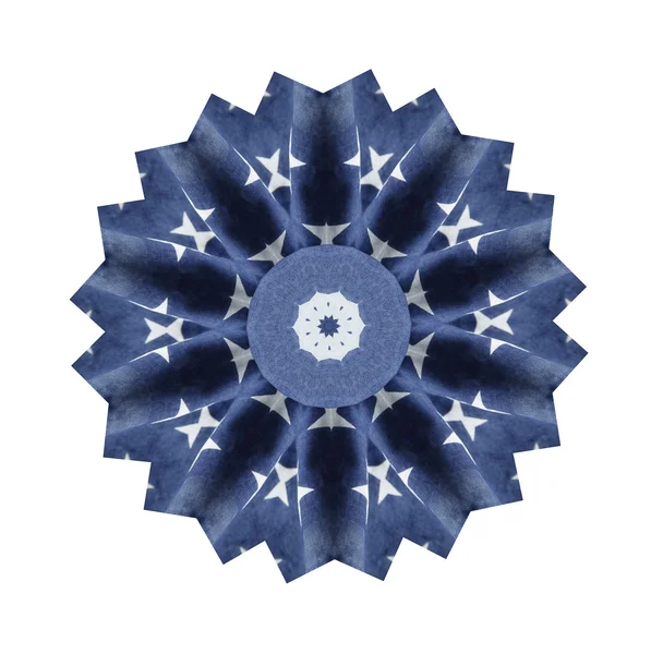 Blau und weiß gefaltetes Design — Stockfoto