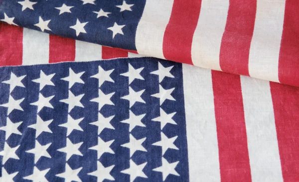 2 つのアメリカの旗 — ストック写真