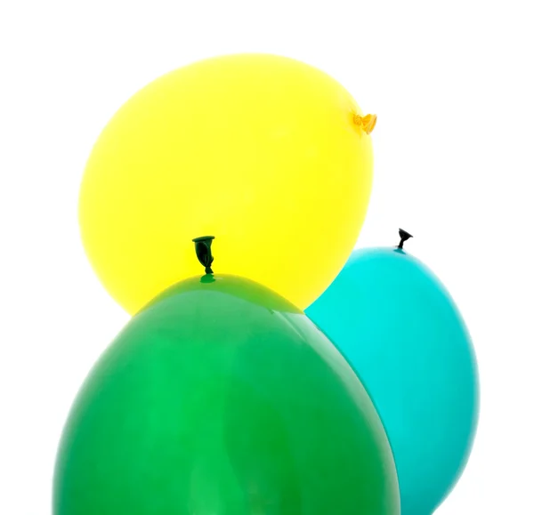 Palloncini gialli, blu e verdi — Foto Stock