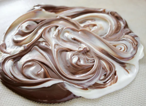 Swirls of chocolate