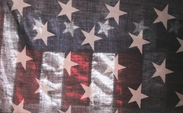 Şeffaf Amerikan bayrağı — Stok fotoğraf