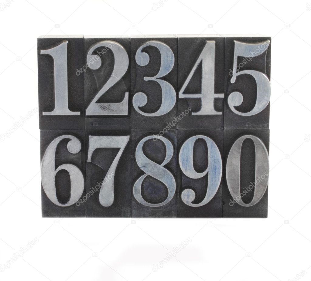 Metal type numbers Stock Photo by ©aliced 2575870