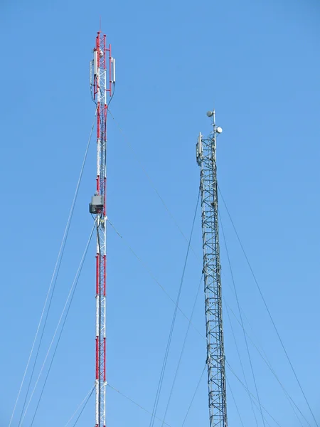 Duas antenas — Fotografia de Stock