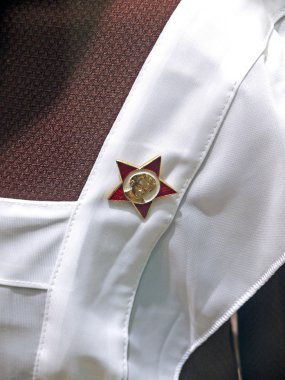 School suit and badge USSR clipart