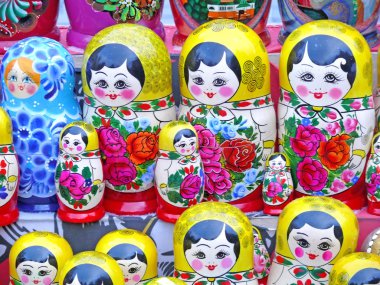 Russian dolls clipart