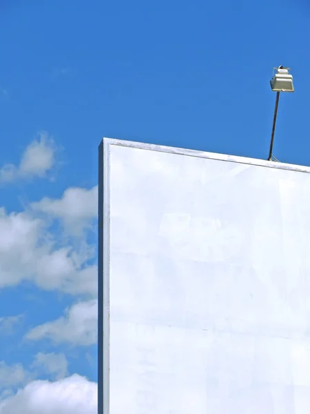 Fehér billboard — Stock Fotó