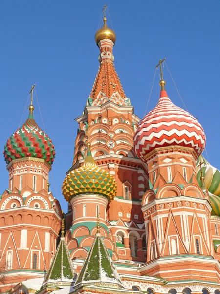 Catedral de São Basílio em Moscovo, Rússia — Fotografia de Stock