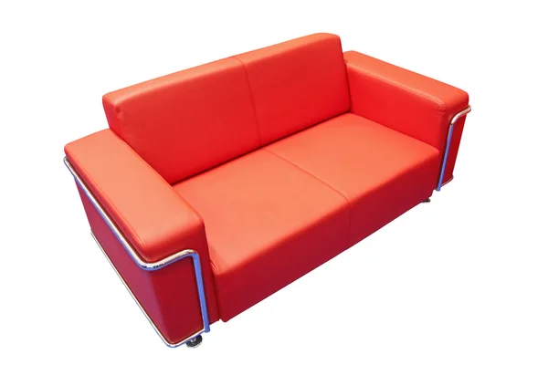 Röd divan — Stockfoto