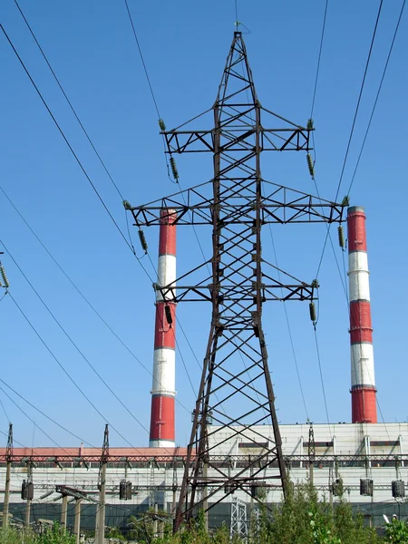 Hő electropower állomás — Stock Fotó