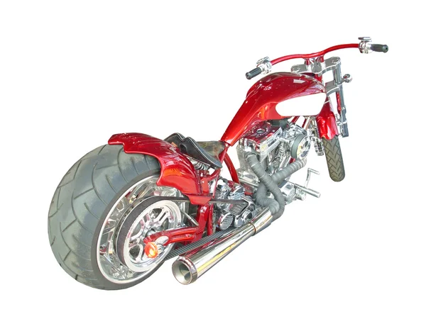 昂贵的红色摩托车 — 图库照片