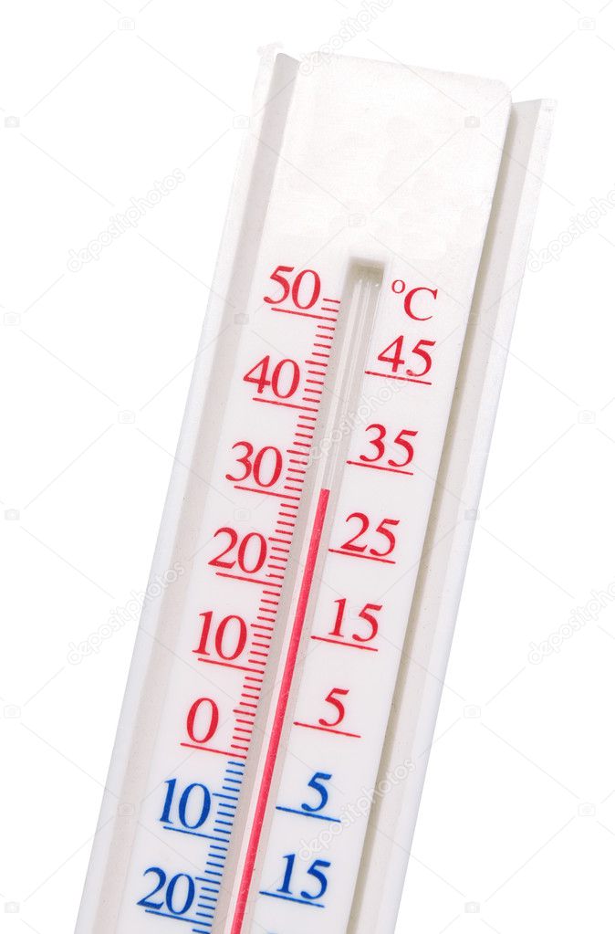 White thermometer